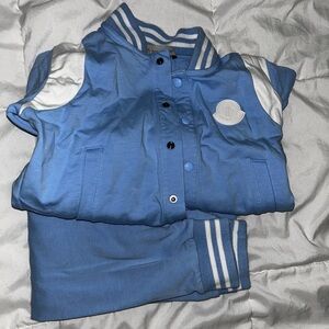 Moncler Blue and White Kids Set